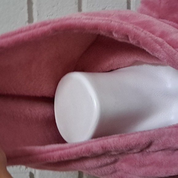 Fit Collective Pink Fuzzy Zip Up Hooded Jacket. Size Large NWT - Picture 5 of 11